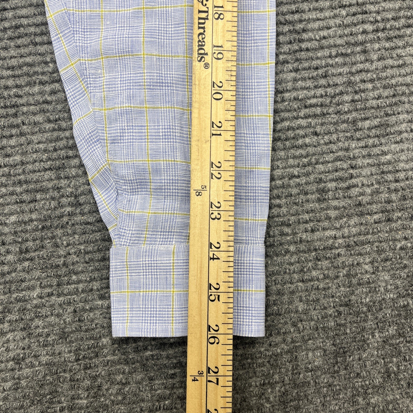 Lands End Baird McNutt Irish Linen Button Up Shirt M Mens Tailored Fit 15 – 15.5