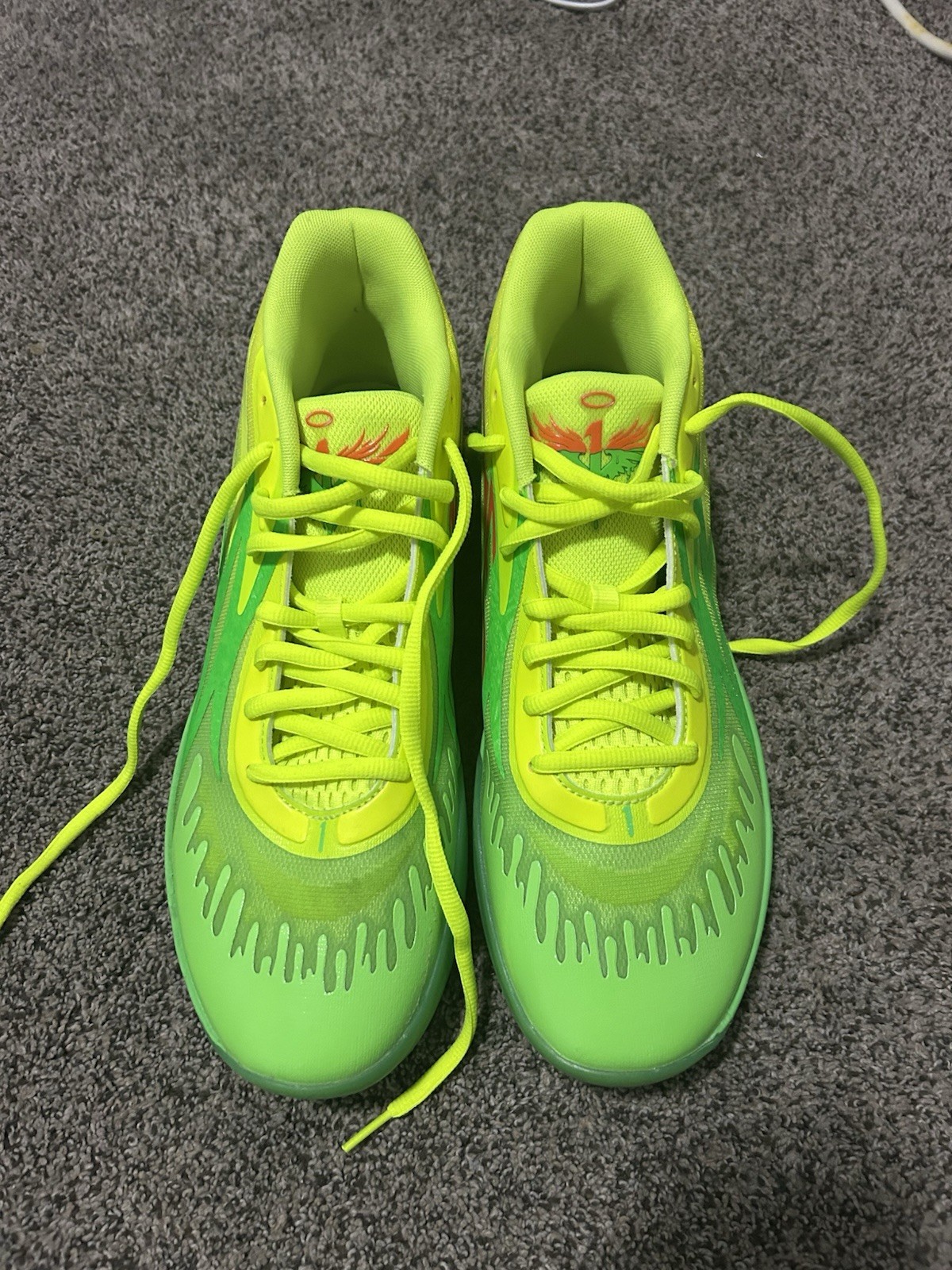 PUMA MB.02 LaMelo Ball Slime Green Size 14 Men’s Basketball Shoes 377584 01