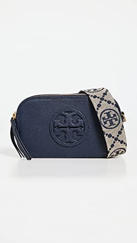 Tory Burch Women’s Mini Miller Crossbody Bag, Tory Navy, Blue, One Size