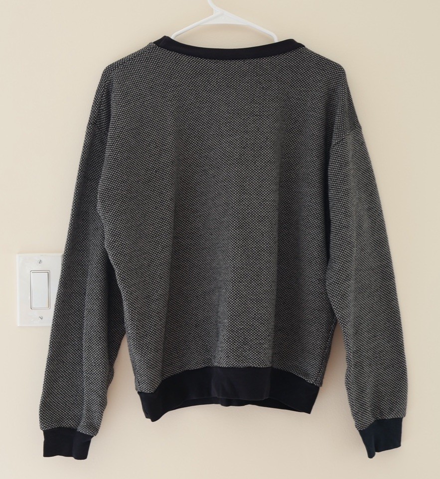 American Apparel Men’s S Grey Crewneck Sweater Knit Sweatshirt Indie Grunge USA