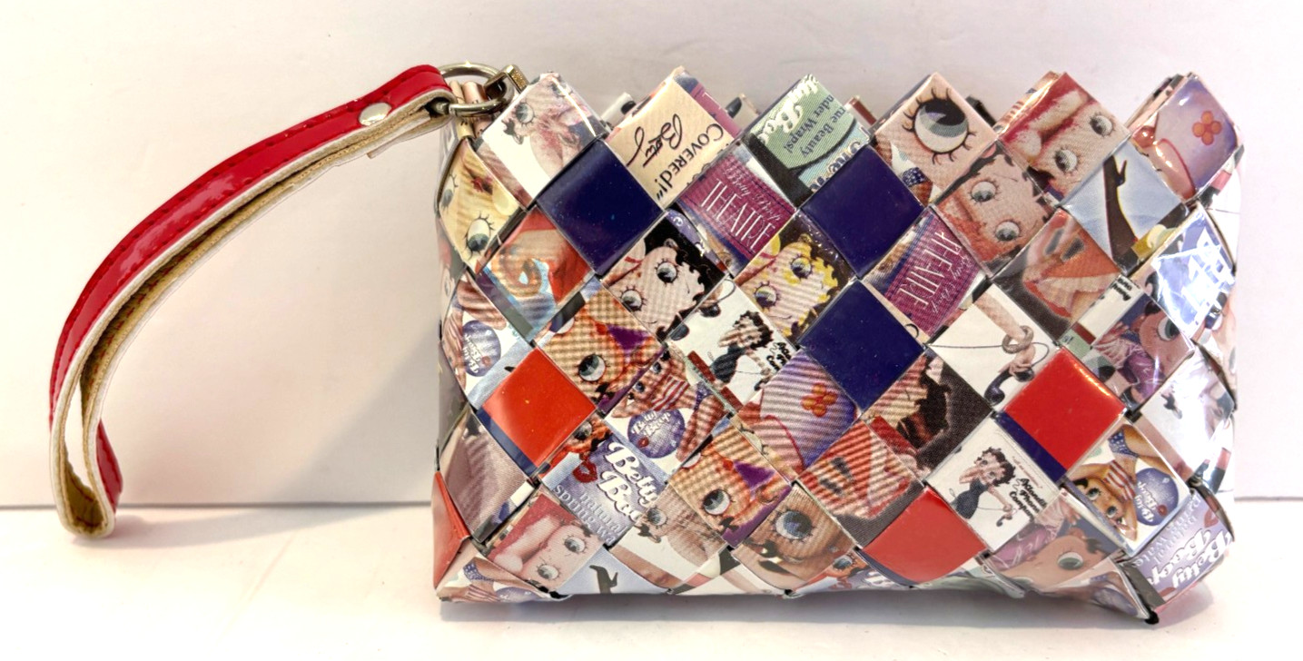 Nahui Ollin Betty Boop Candy Wrapper Wristlet Wallet