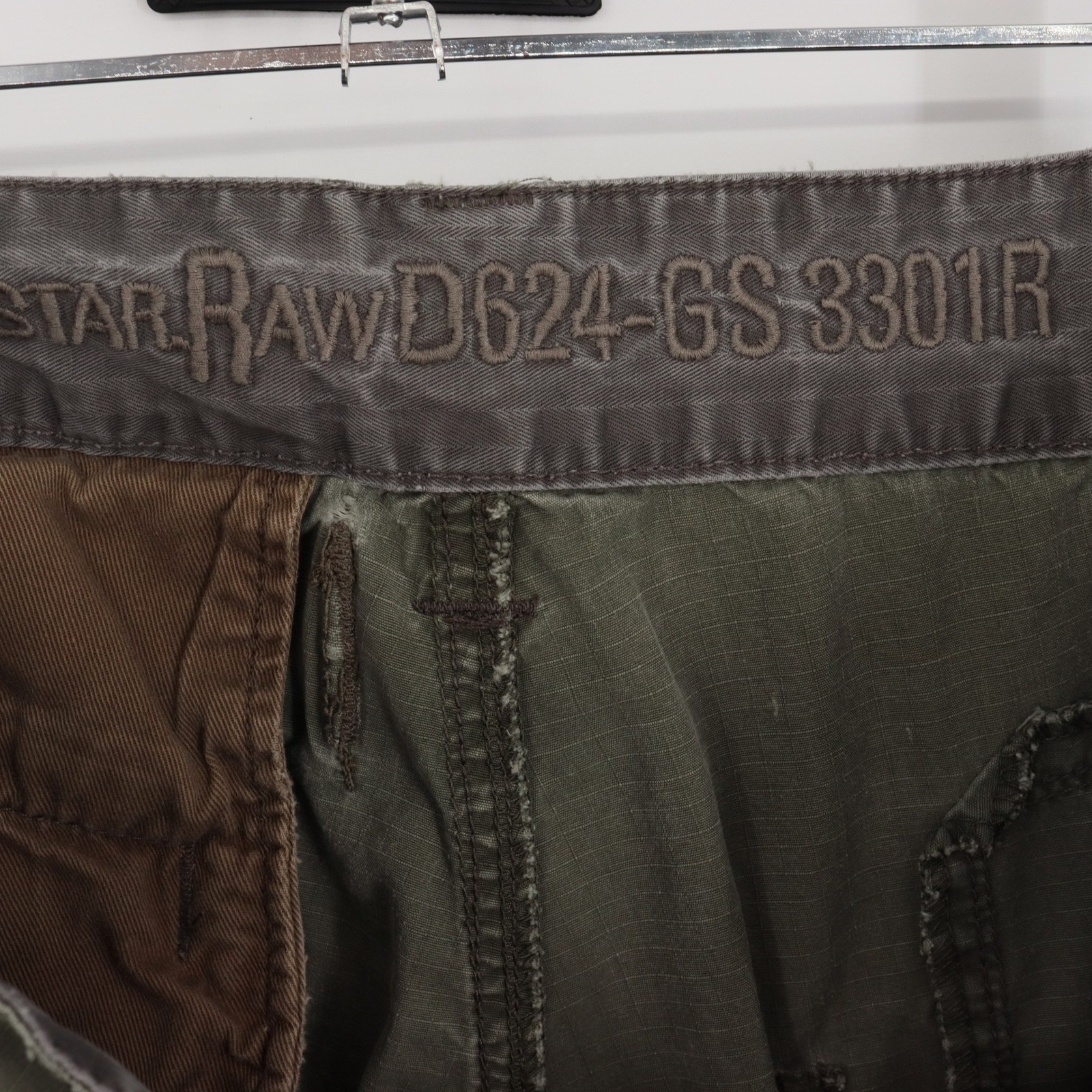 G Star Raw New Marker Pant Size 33×32 Olive Green Straight Men’s Cargo Pants