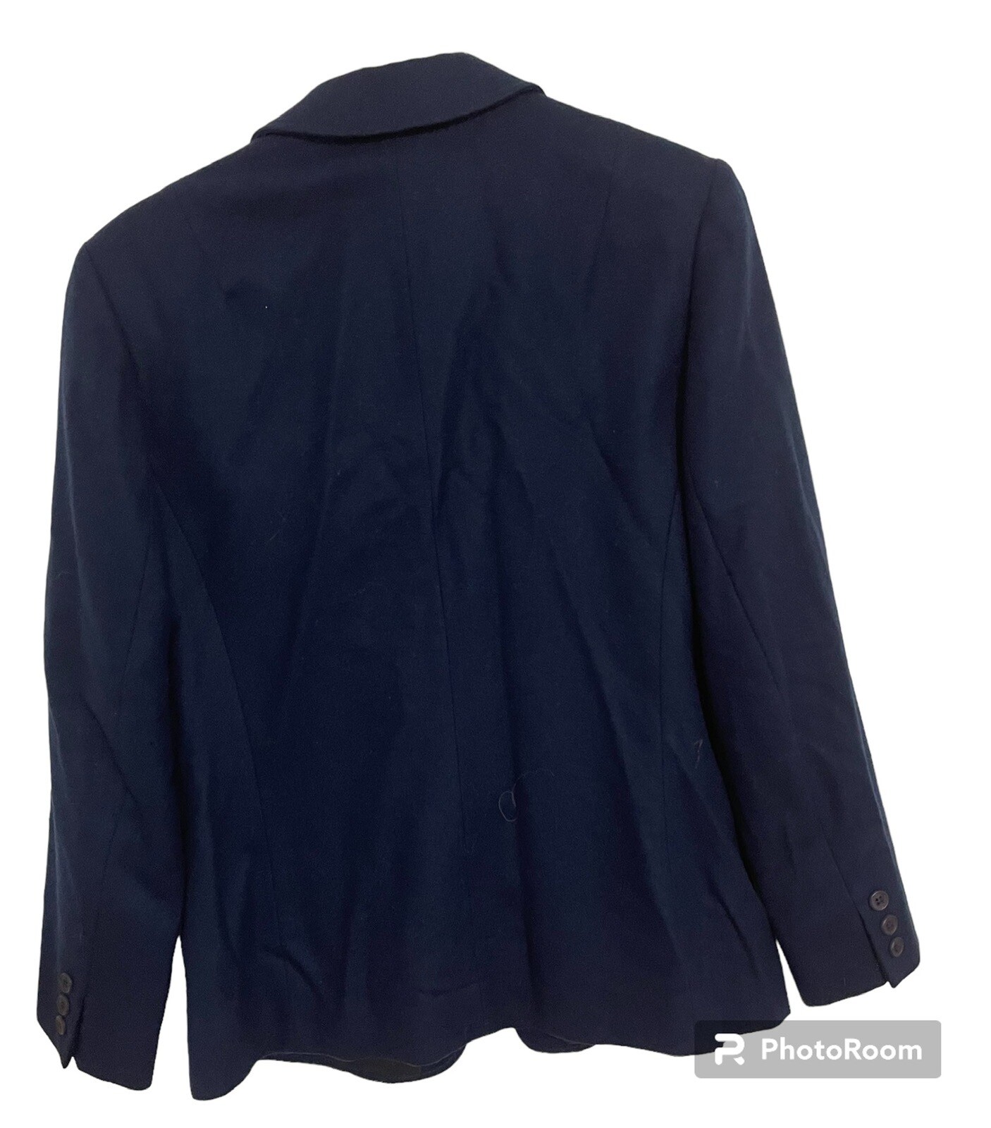 Vintage PENDLETON Womens Virgin Wool Jacket Navy Single Button Size 12 USA Made