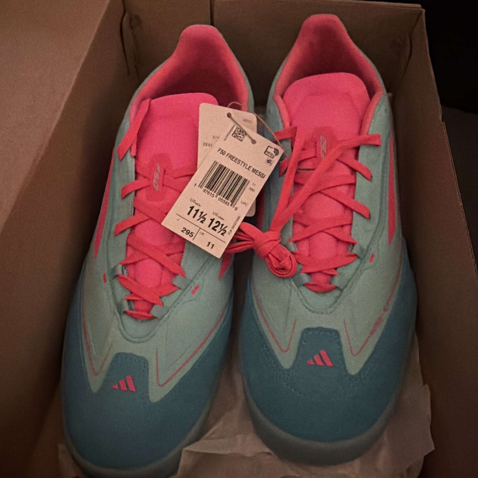 Adidas – F50 Freestyle Indoor Messi Miami – Men’s 11.5- women 12.5 JH8831 New