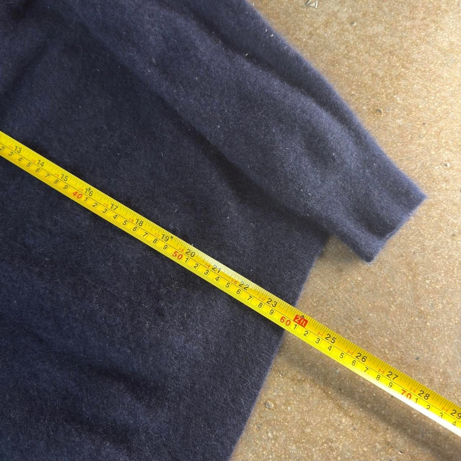 “Black Brown” 1826 100% Cashmere V Neck Sweater Mens XXL Navy Blue