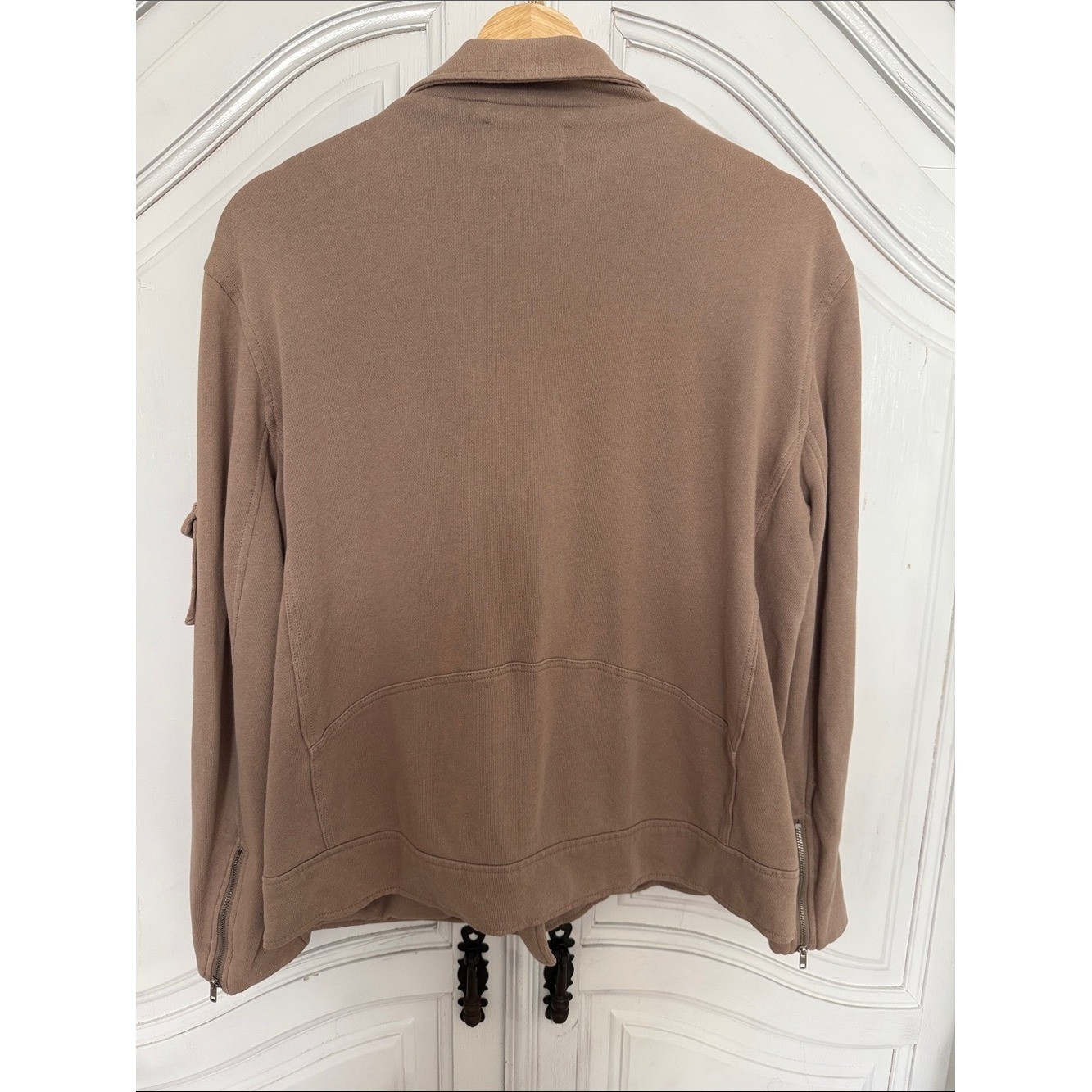 Z Supply Moto Jacket – Asymmetrical Soft Knit 100% Cotton Sweatshirt Woman’s S