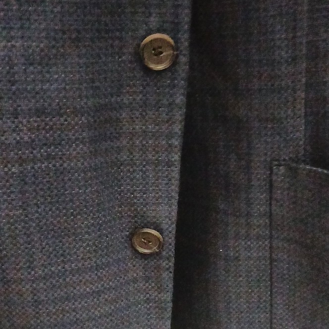Brooks Brothers Regent Fit Wool Tweed Blue Plaid jacket 42R 35×34
