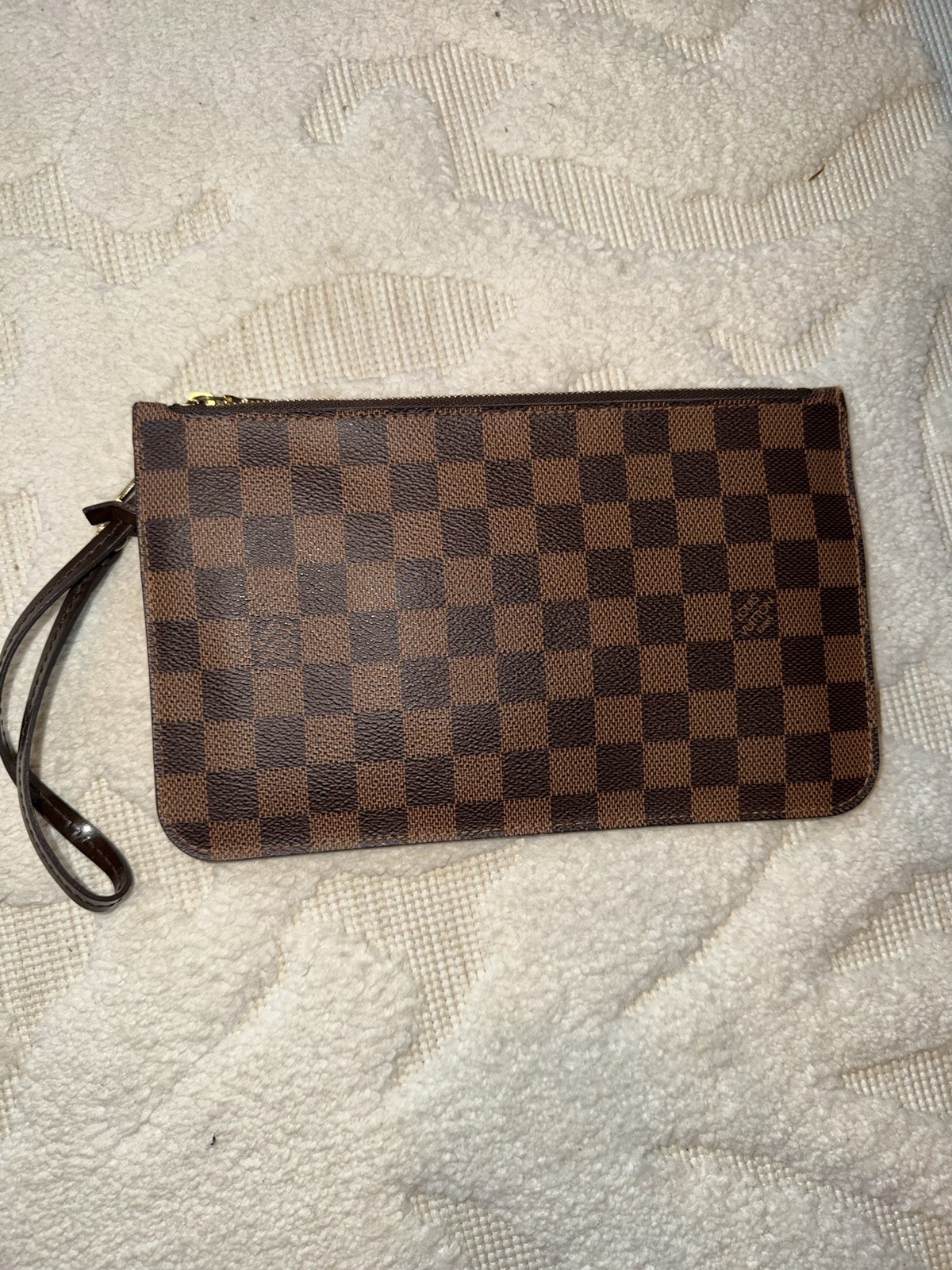 Louis Vuitton Neverfull Open/No Closure Tote MM Brown Canvas/Leather