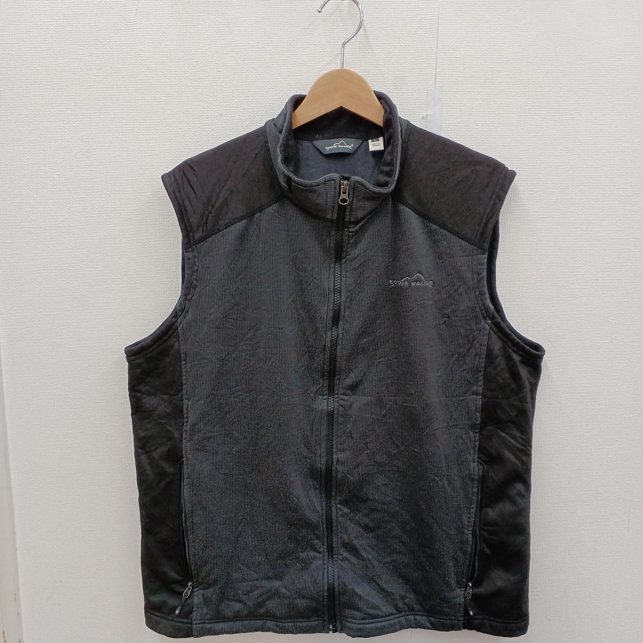 EDDIE BAUER Soft Shell Vest Black Large Used