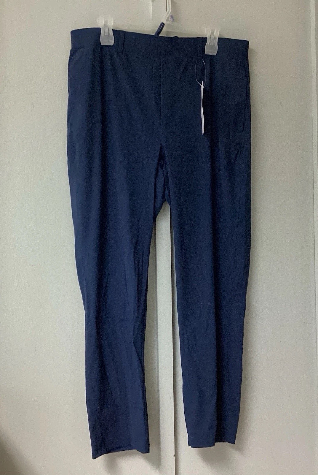 &Collar Performance Menswear Athletic Blue Navy Slim Fit Pants Size 36 X 32 NWT