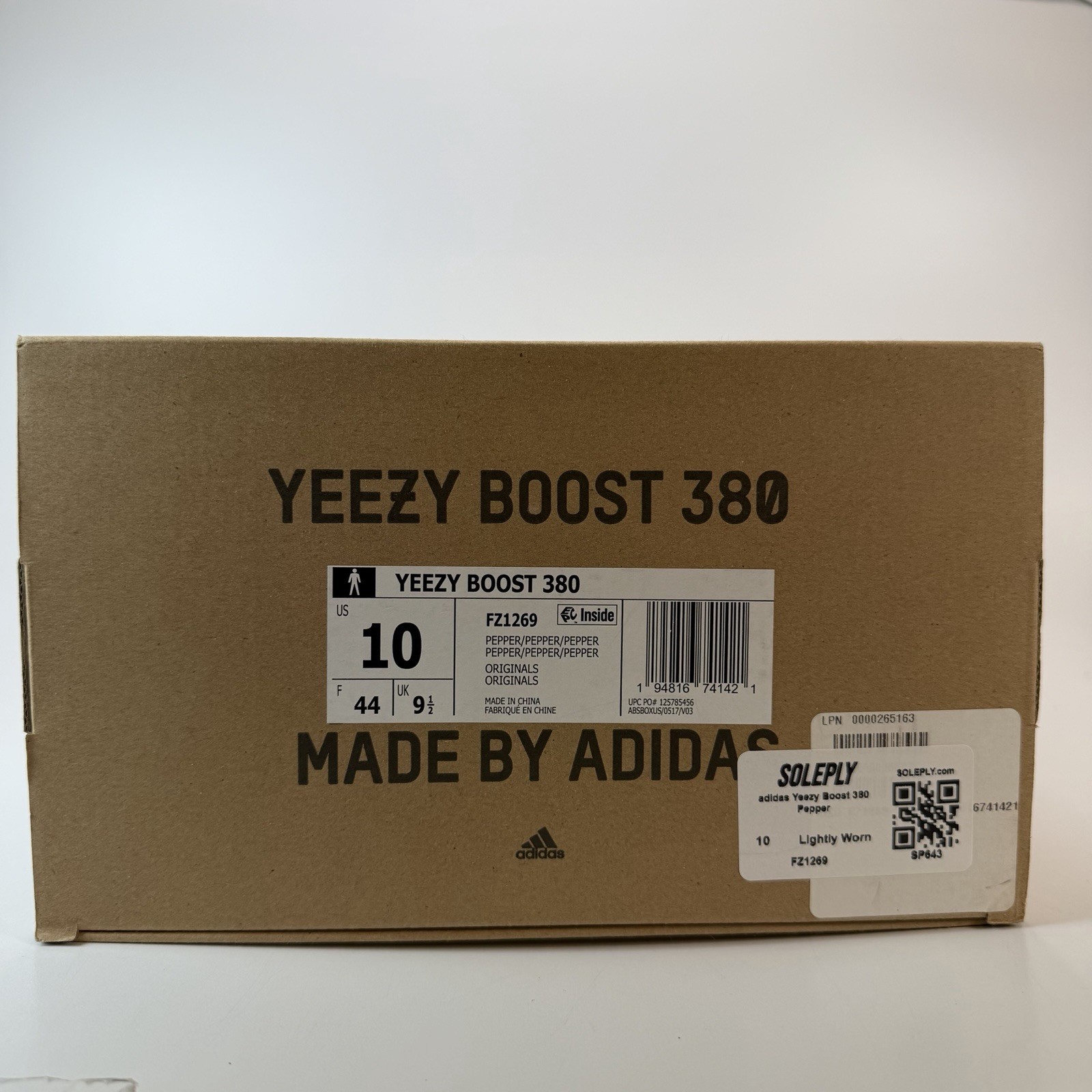 Size 10 – Adidas Yeezy Boost 380 Pepper Non-Reflective FZ1269