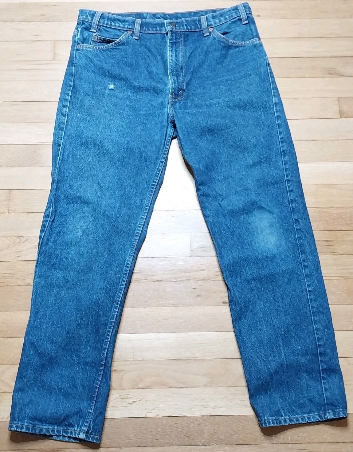 Vintage Levi’s 505 ORANGE TAB Jeans Men’s Sz 36×30 Straight Blue 80s See Pics