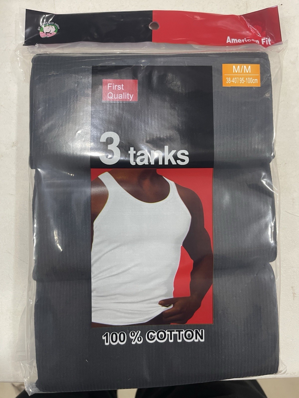 3 Pack Black Tank Top Rodex All Sizes Available