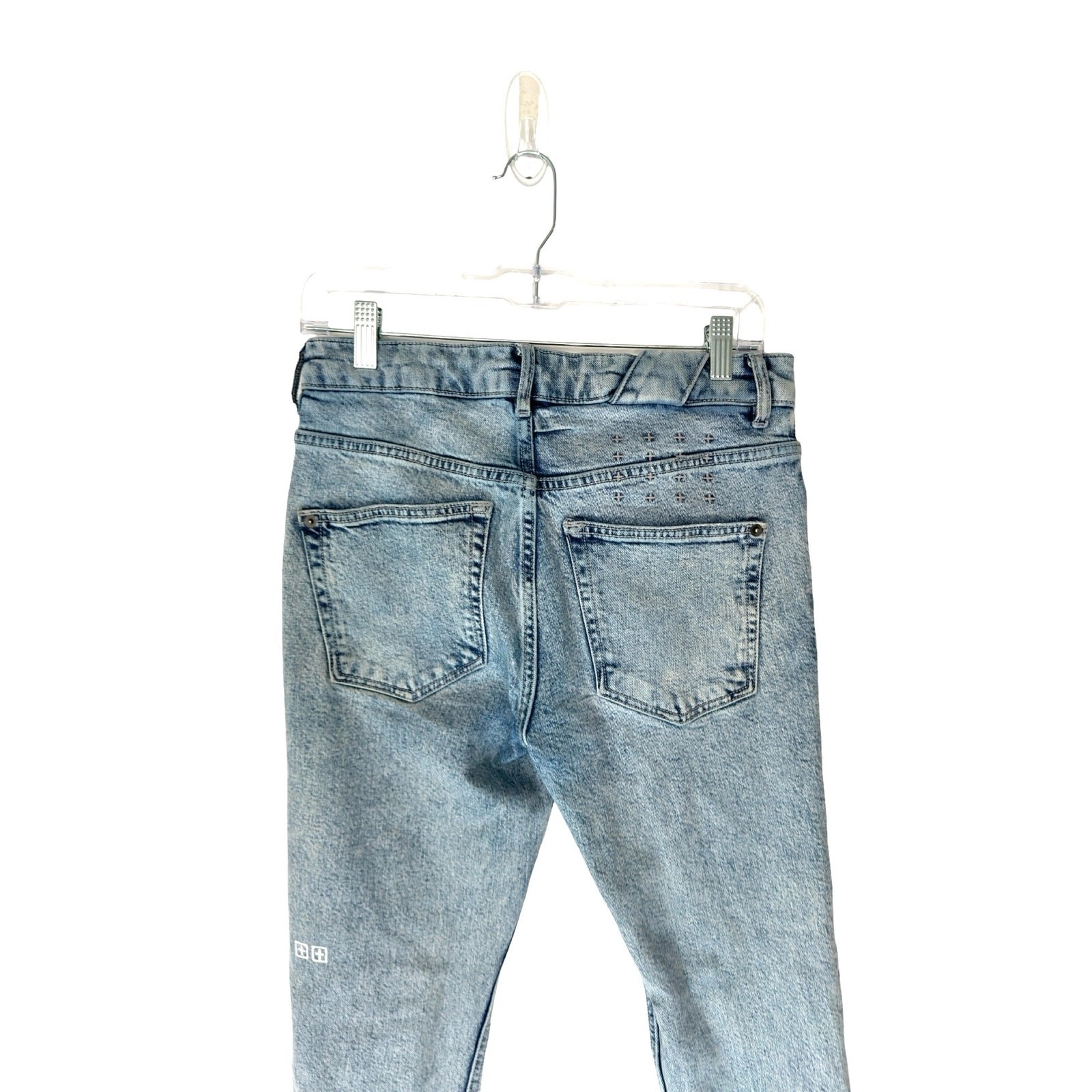 Ksubi Van Winkle Men’s Light Wash Button Flu Slim Skinny Leg Jeans Size 29