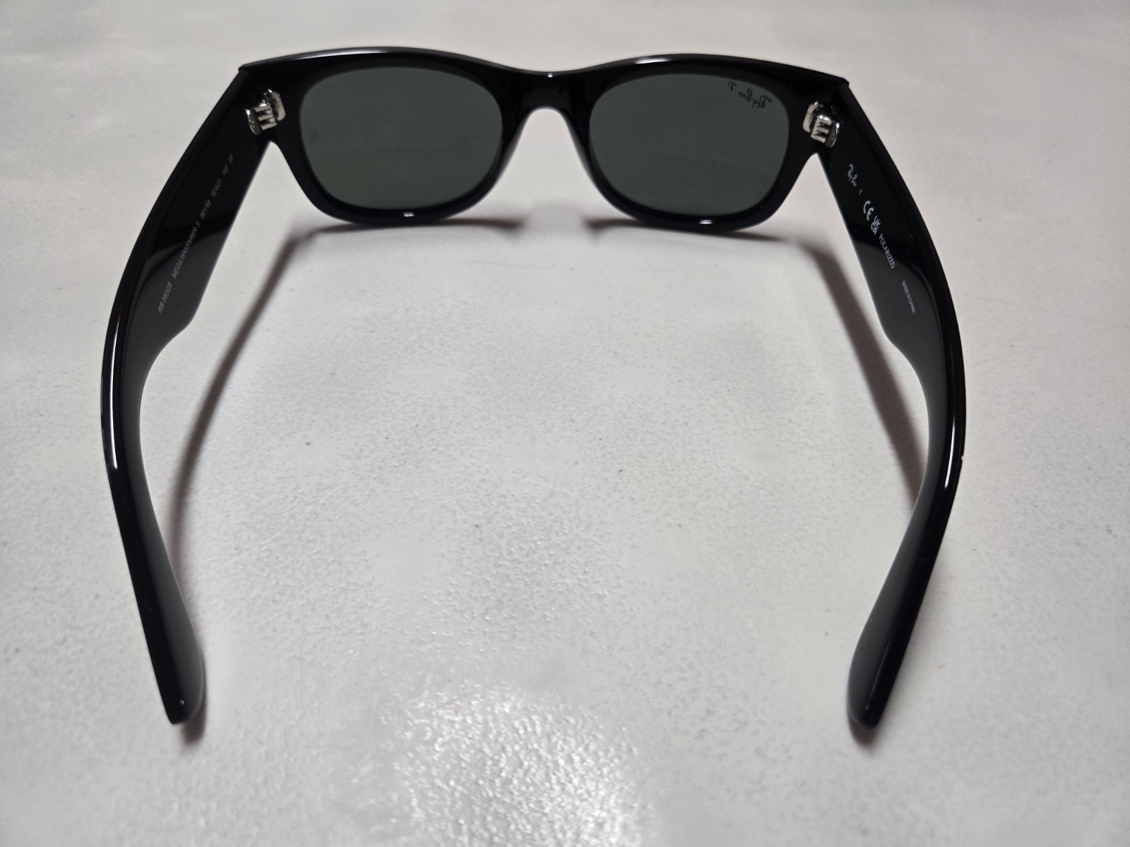 Ray-Ban Mega Wayfarer 2 Black Polarized RB 0832s 901/58 52/21/145 New In Box