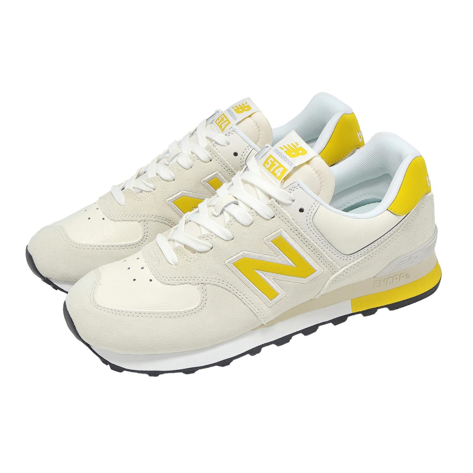 New Balance 574 NB Ivory Yellow Men Unisex Lifestyle Casual Shoes U5743LC-D