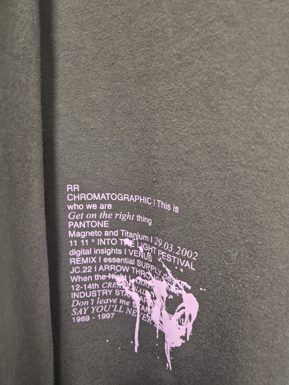 River Island Graphic Sweatshirt Brown Pink Print UK 10–12 M Crew Neck