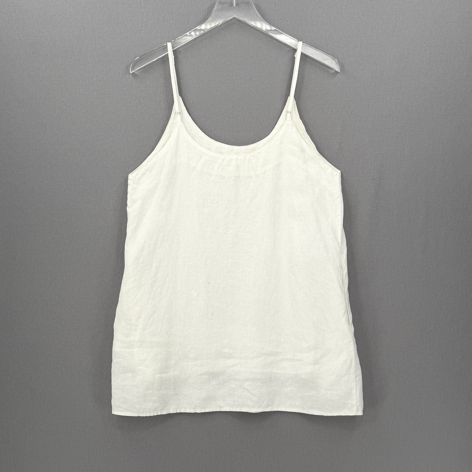 RESET by Jane Linen Mini Dress Womens Medium White Casual Travel Beach Pool