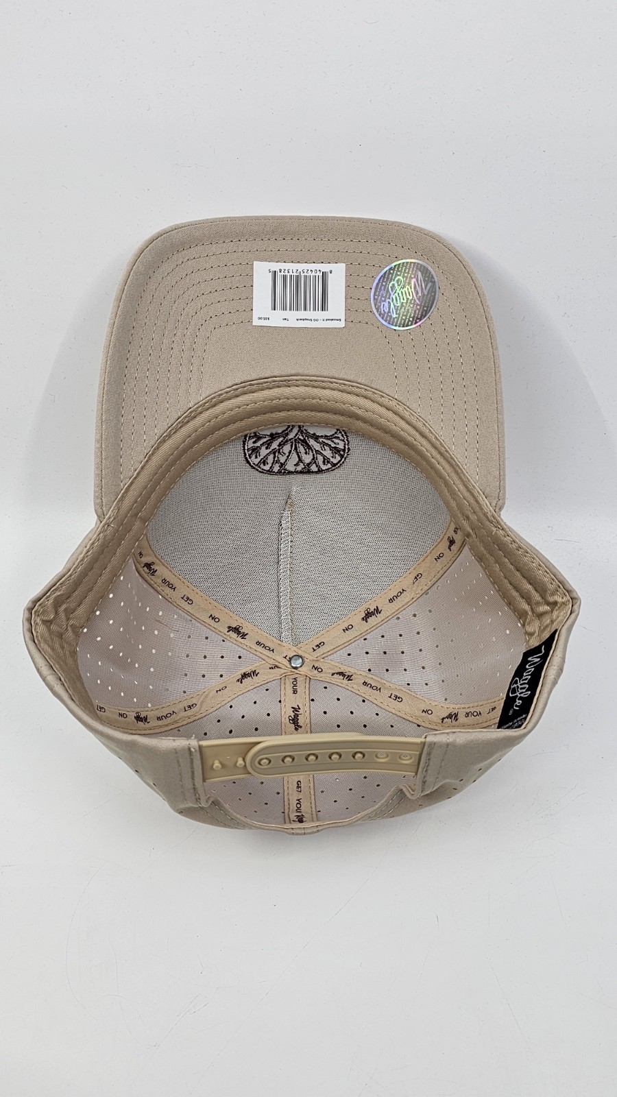 Waggle Golf Hat Smoaked It OG Snapback One Size Cap Tan Performance Tree Of Life