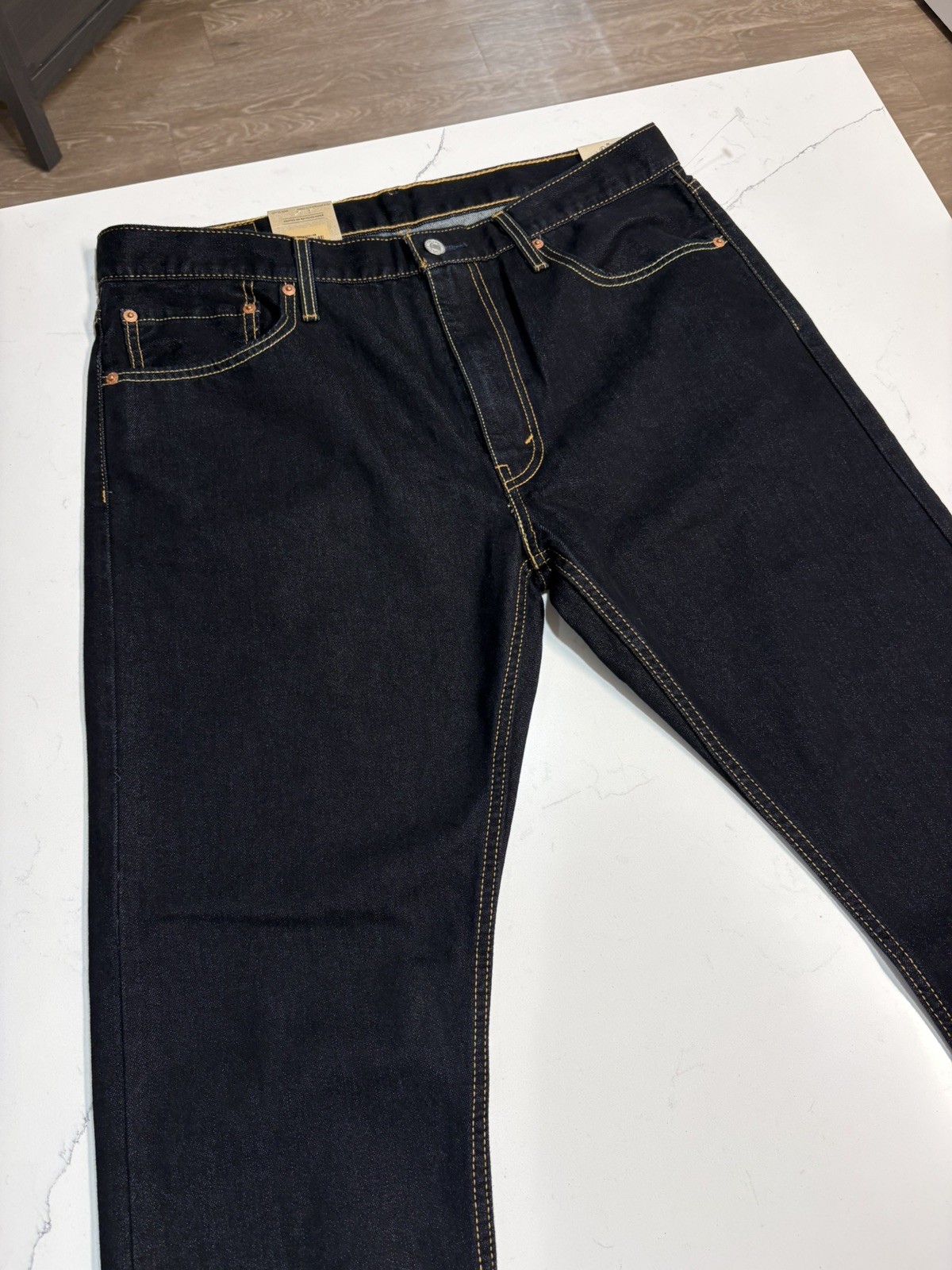 Levi’s 514 Regular Fit Zip Fly Straight Denim Jeans 38X30 Mens Dark Blue Stretch