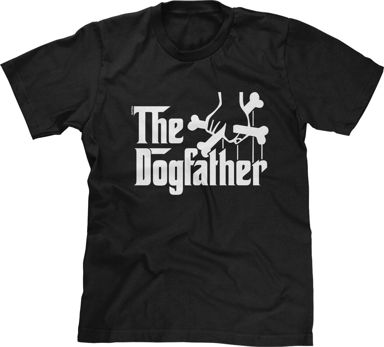 The Dogfather Pet Parent Dad Doggy Daddy Fathers Day Present Gift Mens Tee