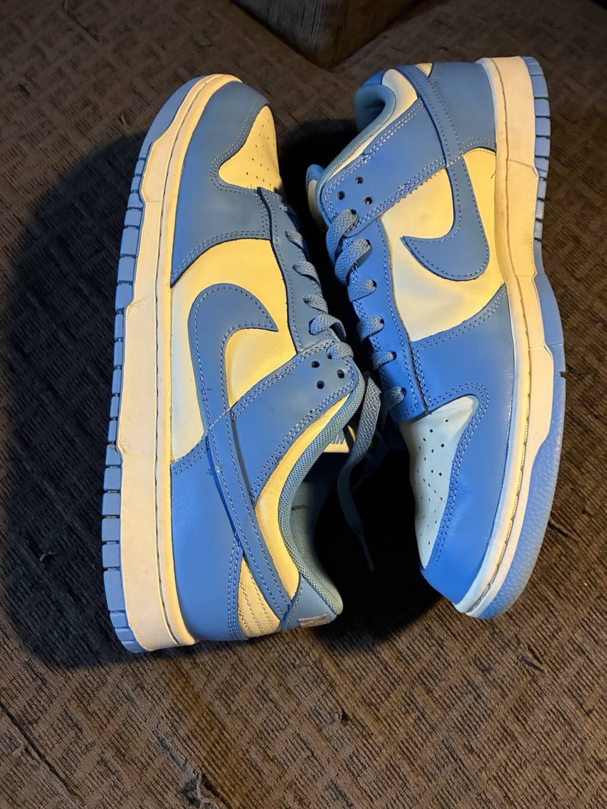 Nike Dunk Low Men’s Sneakers University Blue UNC, Size 11.5 No Box
