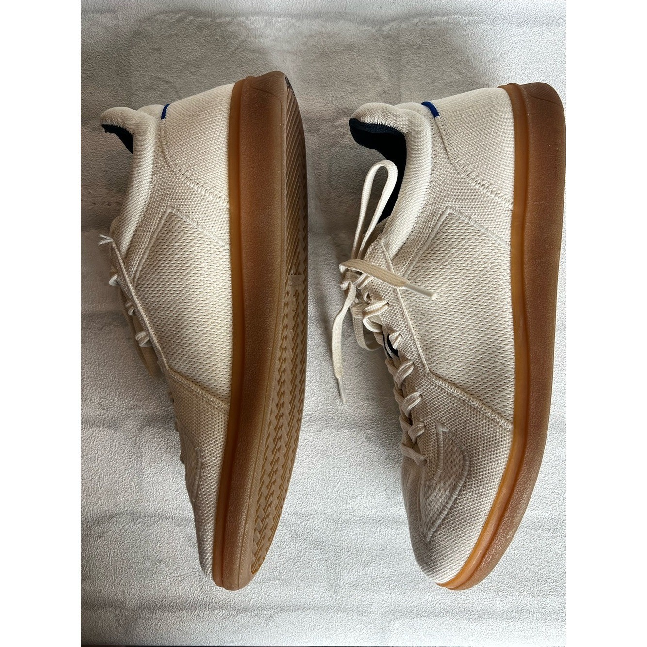 Rothy’s Men’s RS01 Sneakers in Bone athleisure quiet luxury preppy