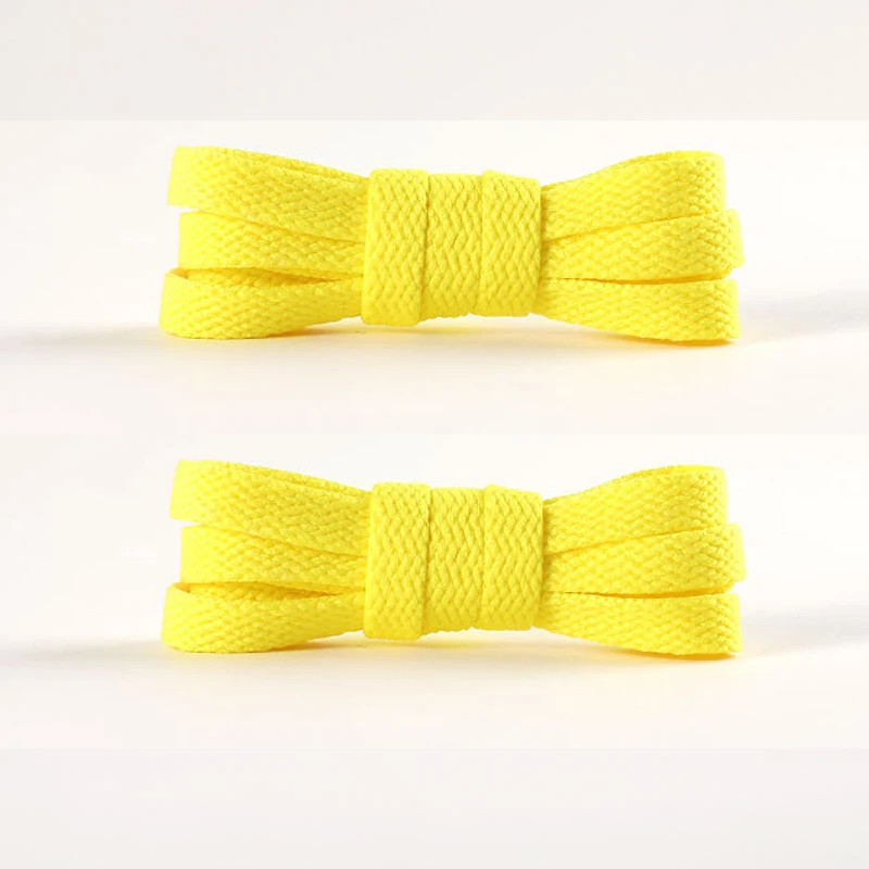 1Pair/3Pair 0.8cm Wide Flat Solid-Color Shoelaces High-Quality Shoelaces for Sne