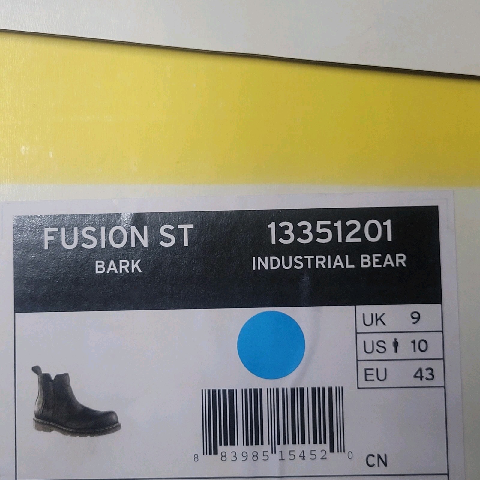 Dr. Martens Fusion Steel Toe Boot Bark Mens Size 10M