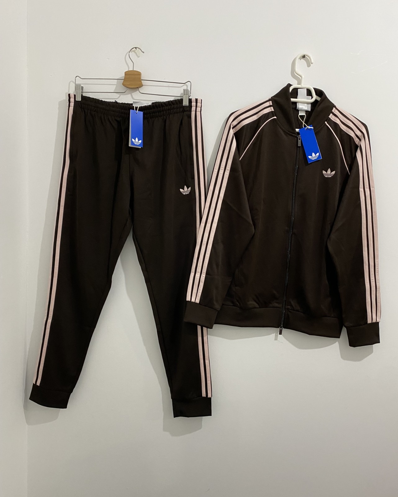 Adidas Originals Classics Superstar Tracksuit Aurora Coffee Sandy Pink Size 2XL