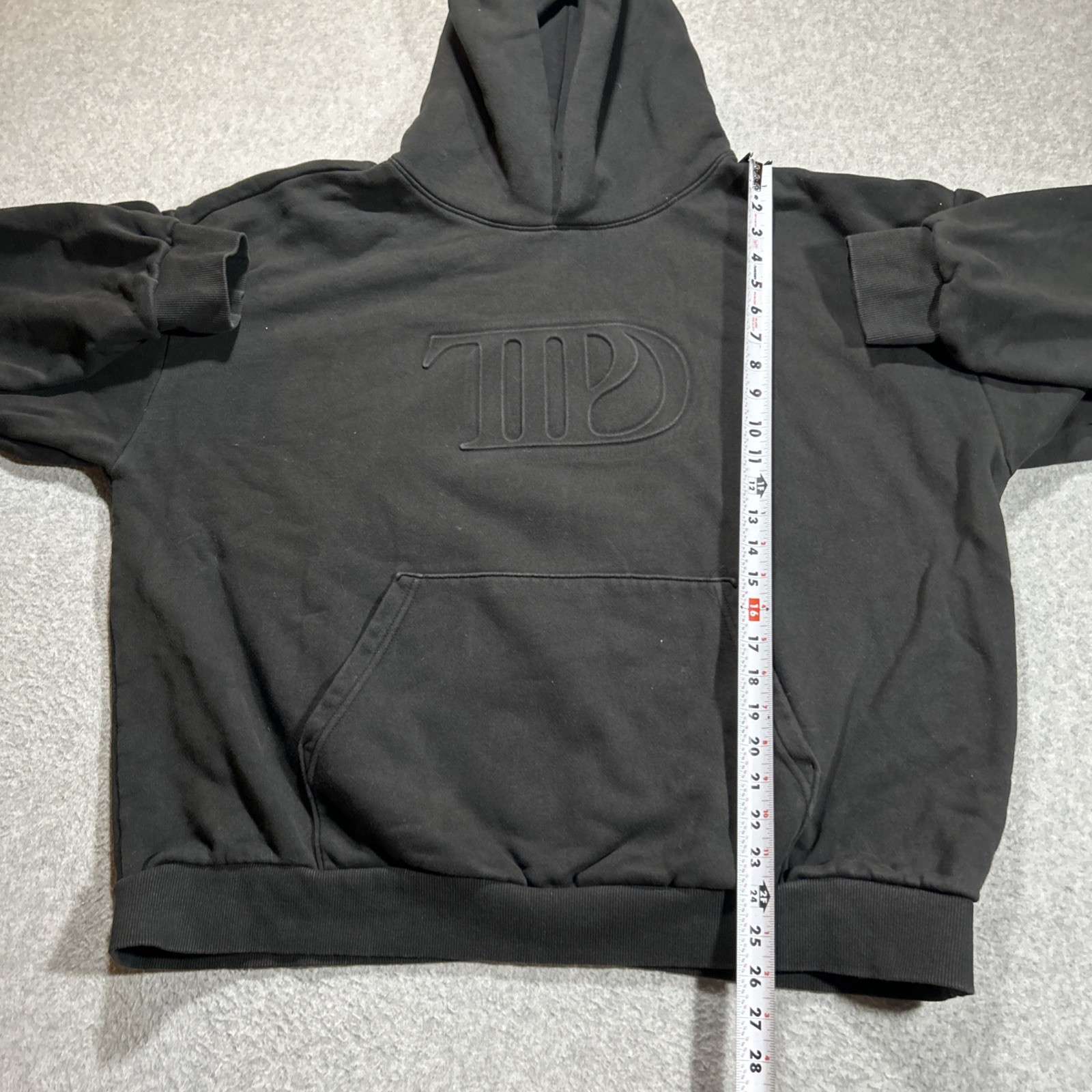 The Tortured Poets Department Taylor Swift Hoodie Sweatshirt – Size XXL – Black