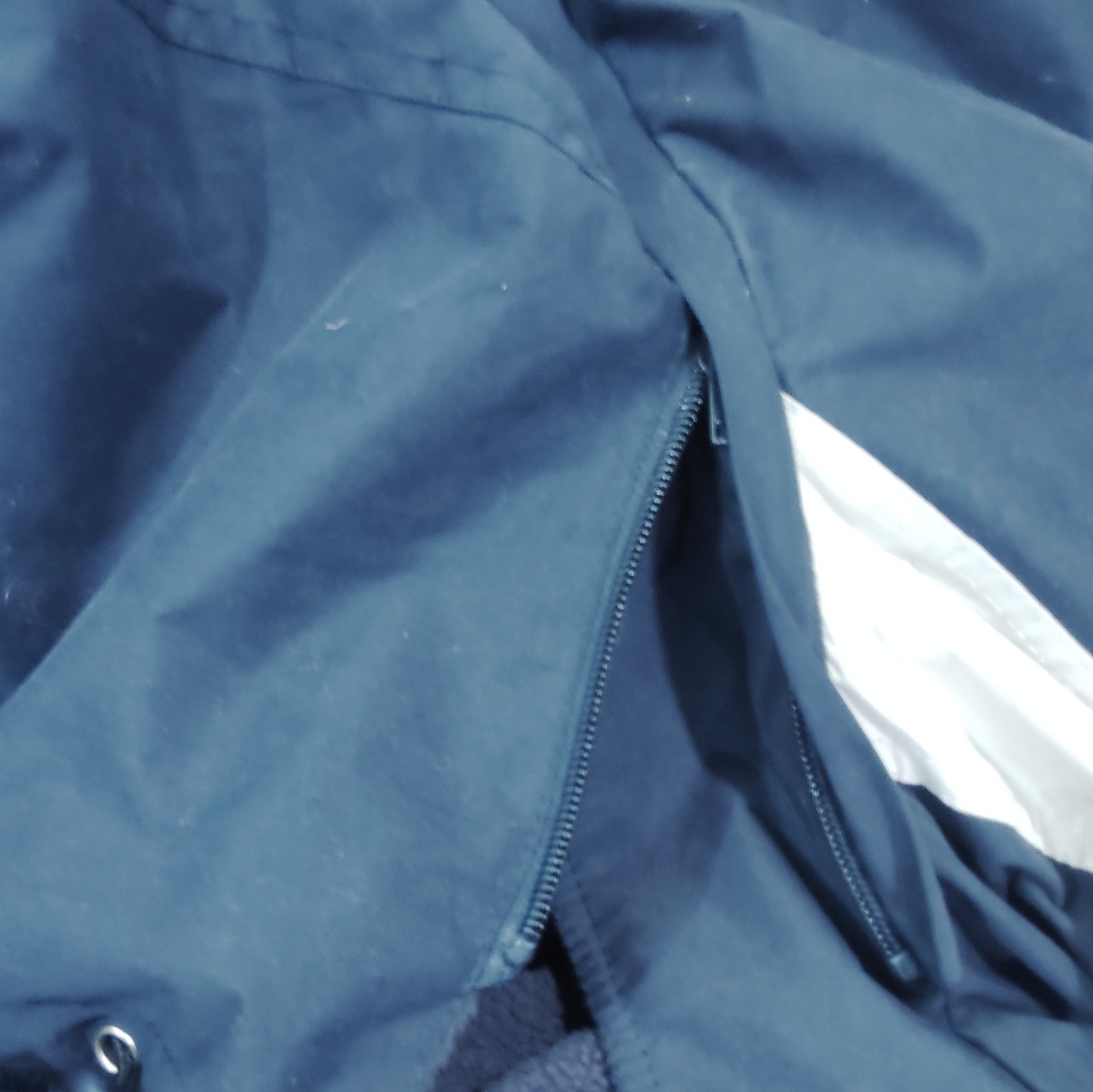 Men’s San Francisco Embroidered Logo Hooded Full Zip Jacket Blue/White XL