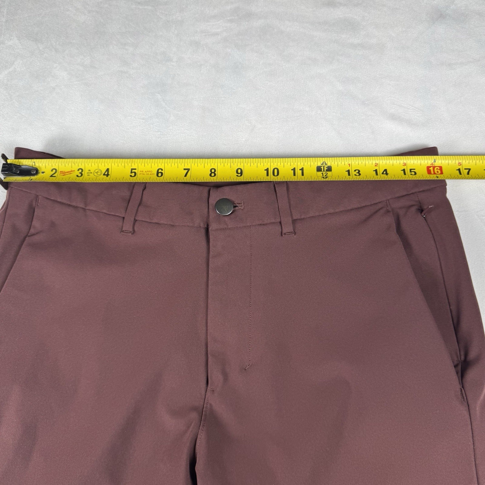 Lululemon Mens Pants Size 32″x30″ Commission Maroon Performance Stretch Slim
