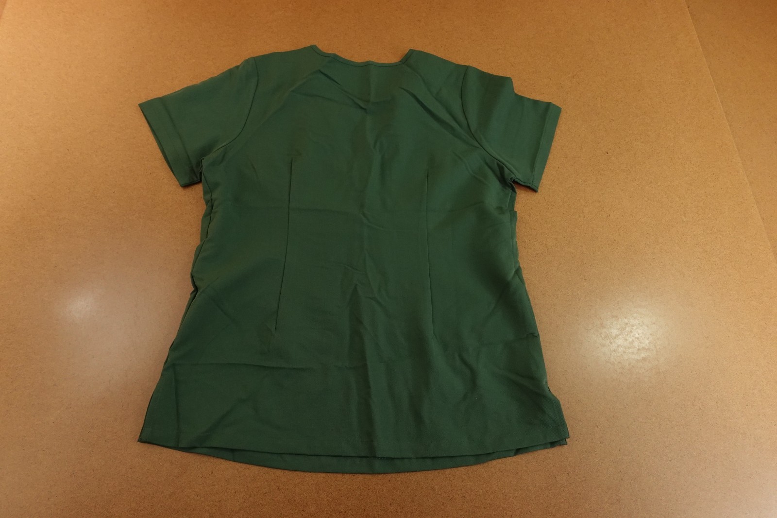 Mandala Womens Small Midnight Green Short Sleeve 1 Pocket V Neck Scrub Top NWT