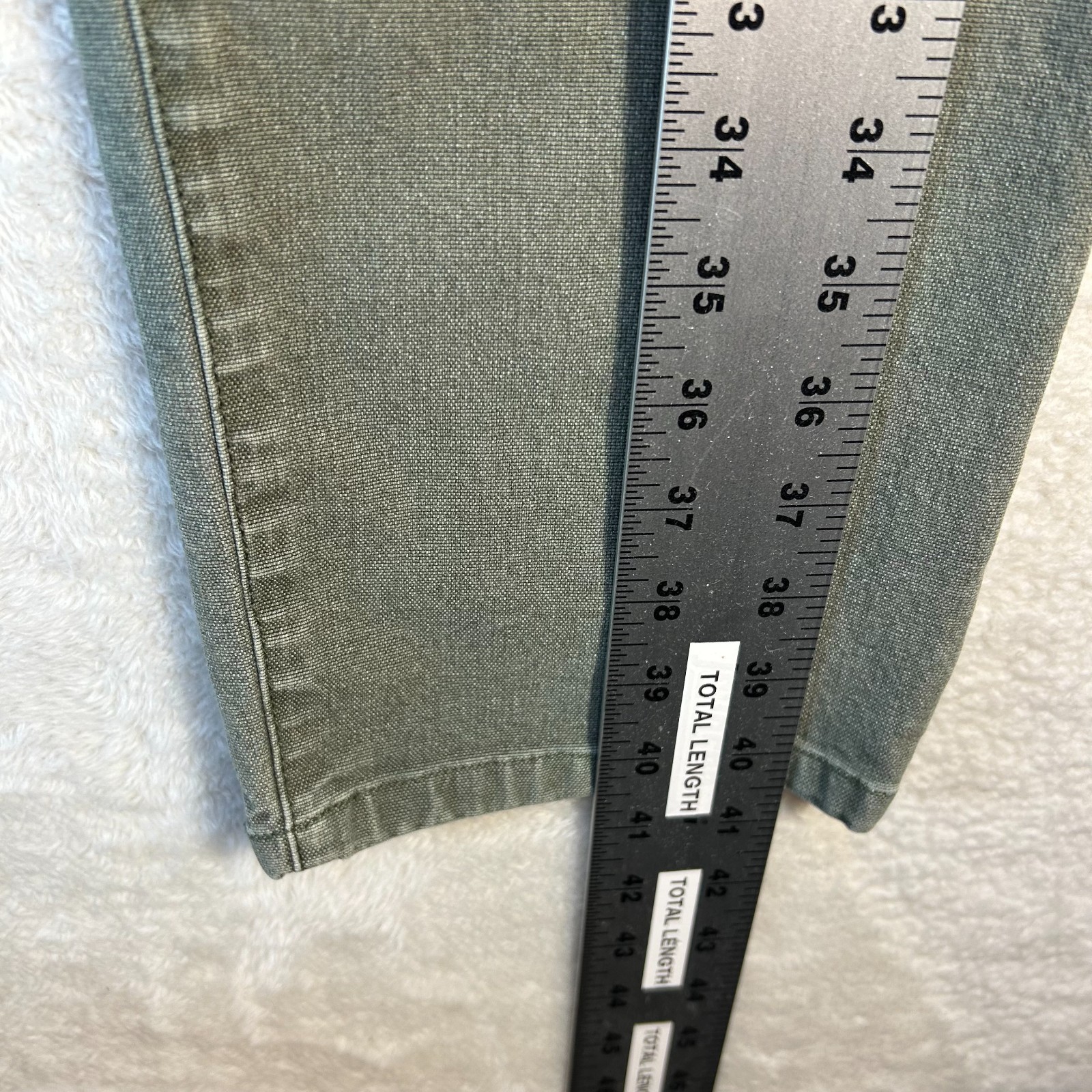 Proof Rover Pants Mens 33×32 Green Stretch Canvas Slim Fit Straight Leg Utility