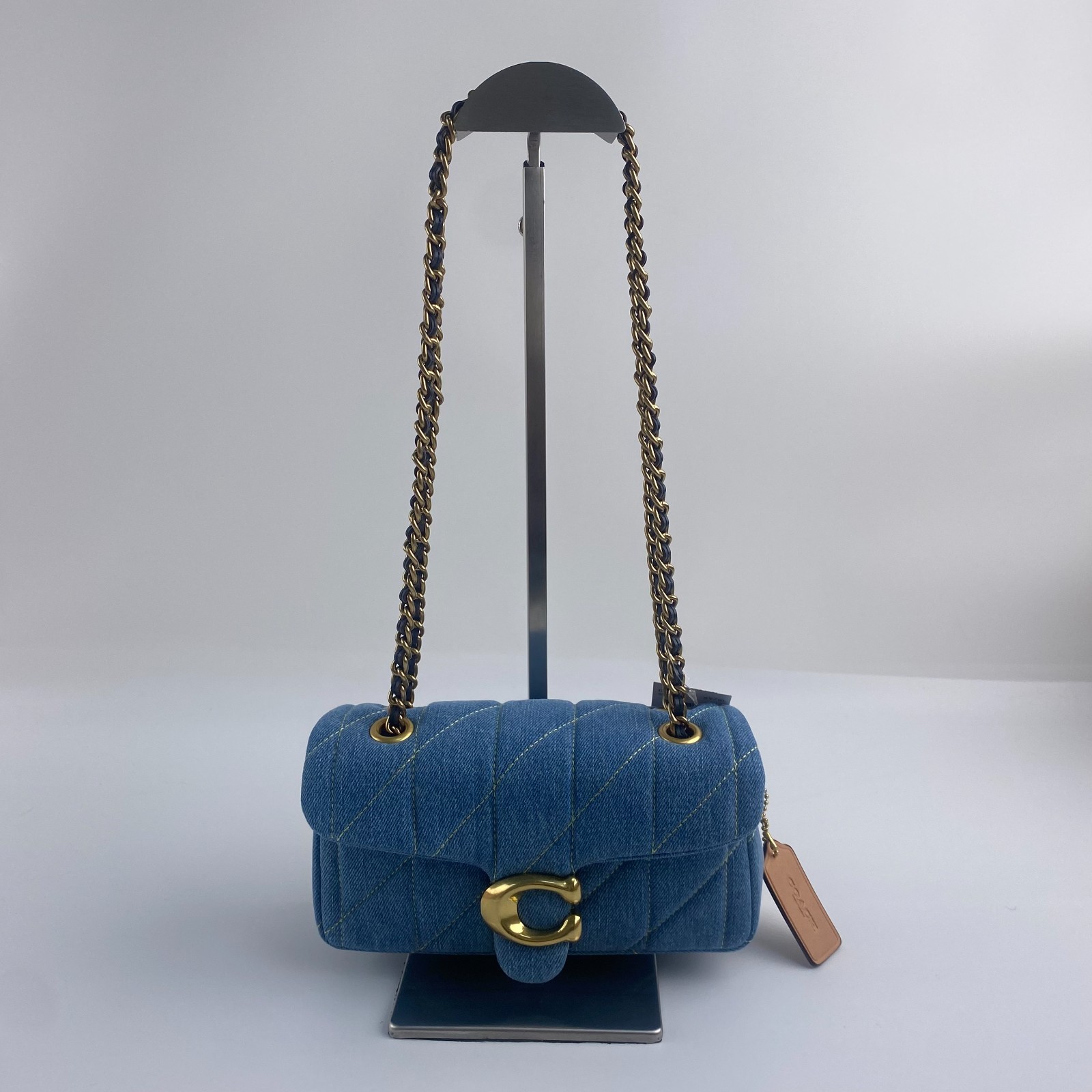 Coach Tabby Shoulder Bag 20 Quilted CR701 Denim Blue