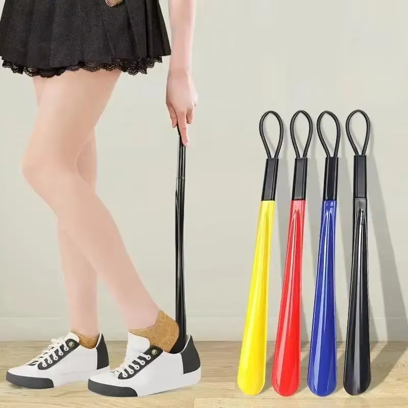 1 PC Extra Long flexible Plastic Shoe Horns Do Not Require Bending Durable Shoe*