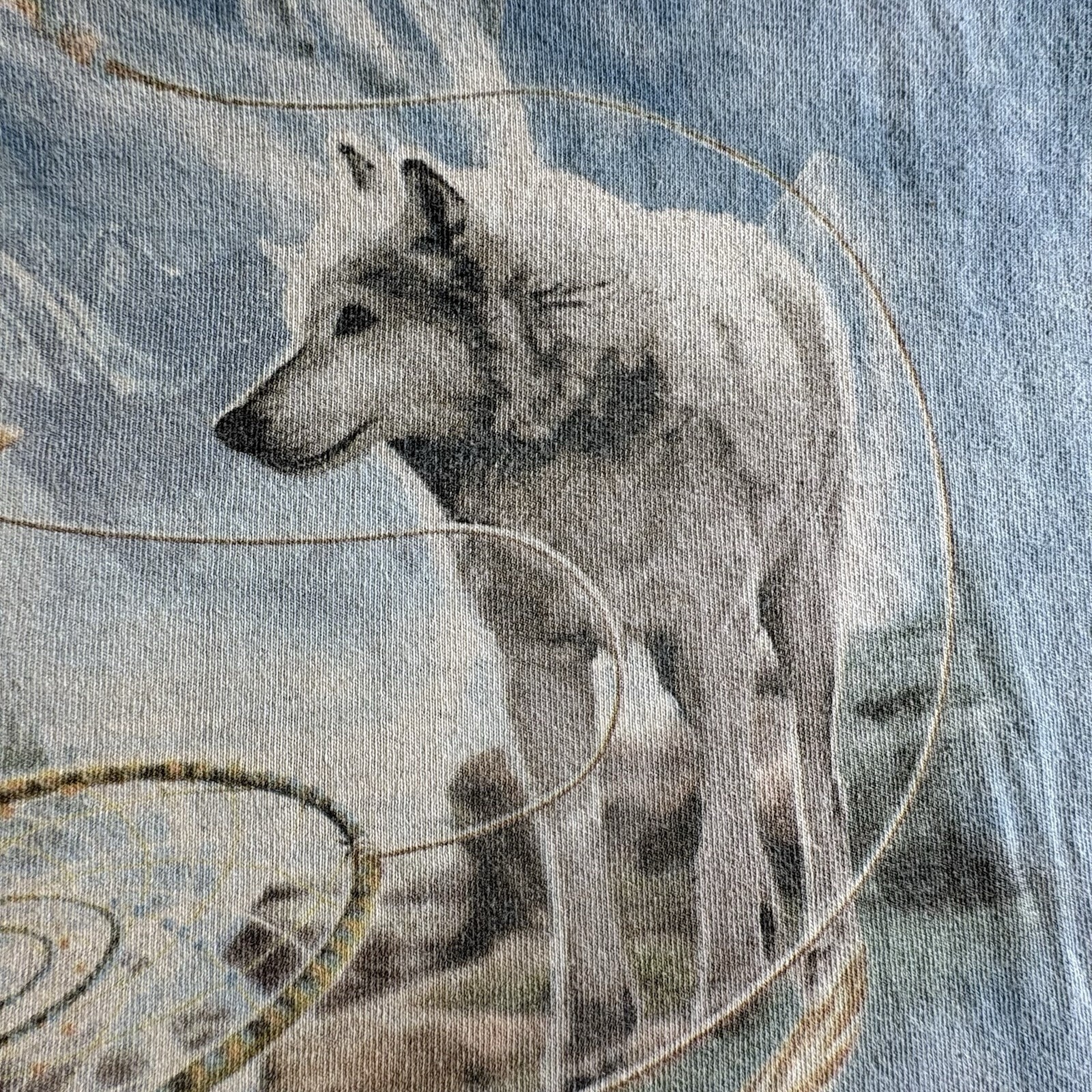 2004 The Mountain Wolf Dreamcatcher Tie Dye T Shirt 4XL