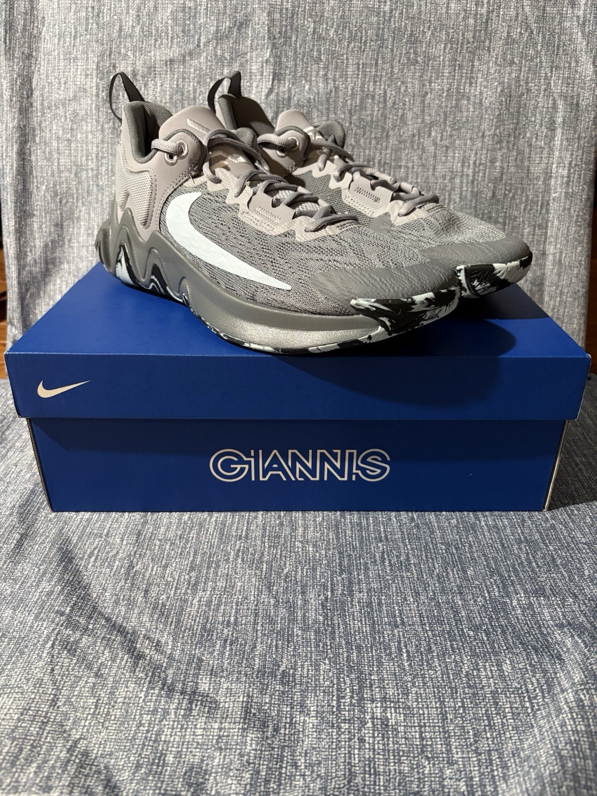 NEW Nike Giannis Immortality 2 EP Cool Grey Glacier Blue Size 9