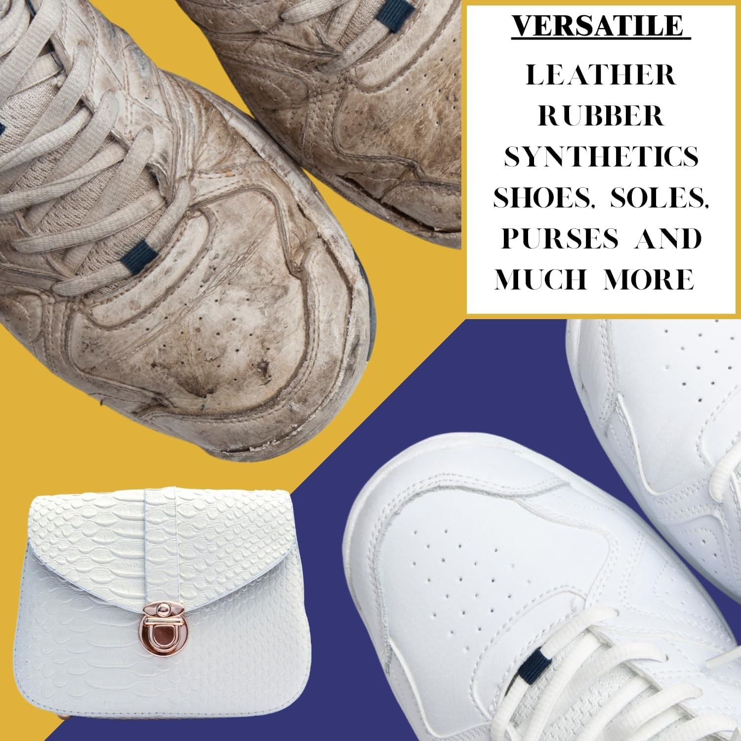 Shoe Whitener – Paint and Polish – White Shoe Paint for Soles, Leather, Vinyl, C