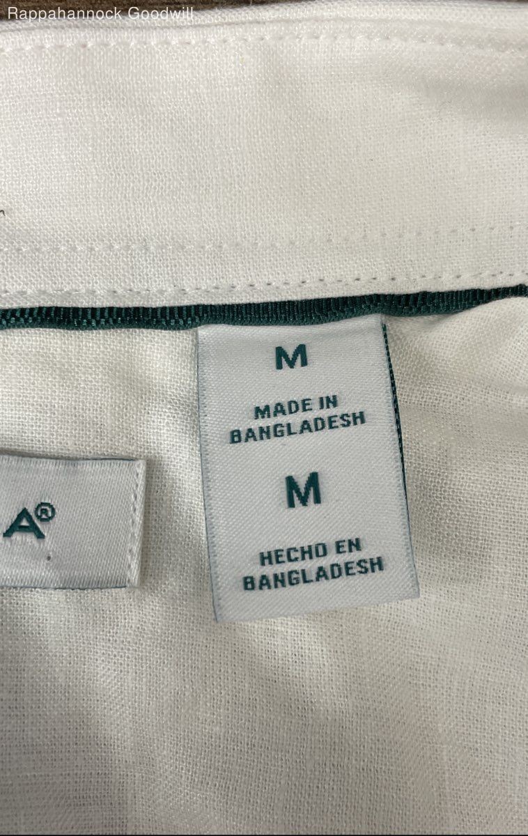 Cubavera Men’s Short Sleeve Button Up Shirt Brilliant White CUWSD072 NWT Sz M