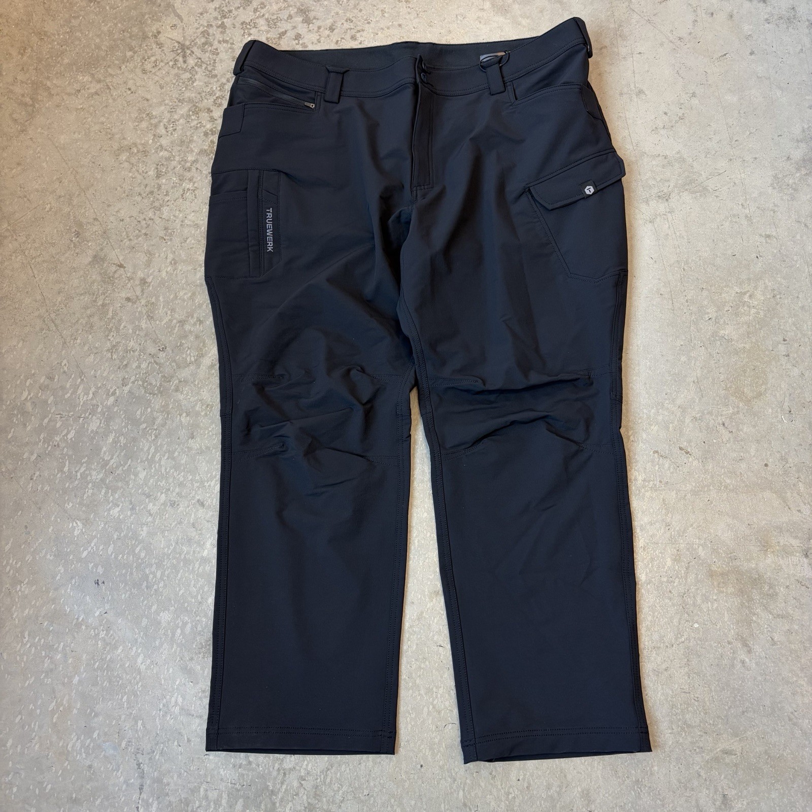 NEW Truewerk T2 Werkpant Pants Stretch Nylon Cargo Workwear Utility Black 44×31