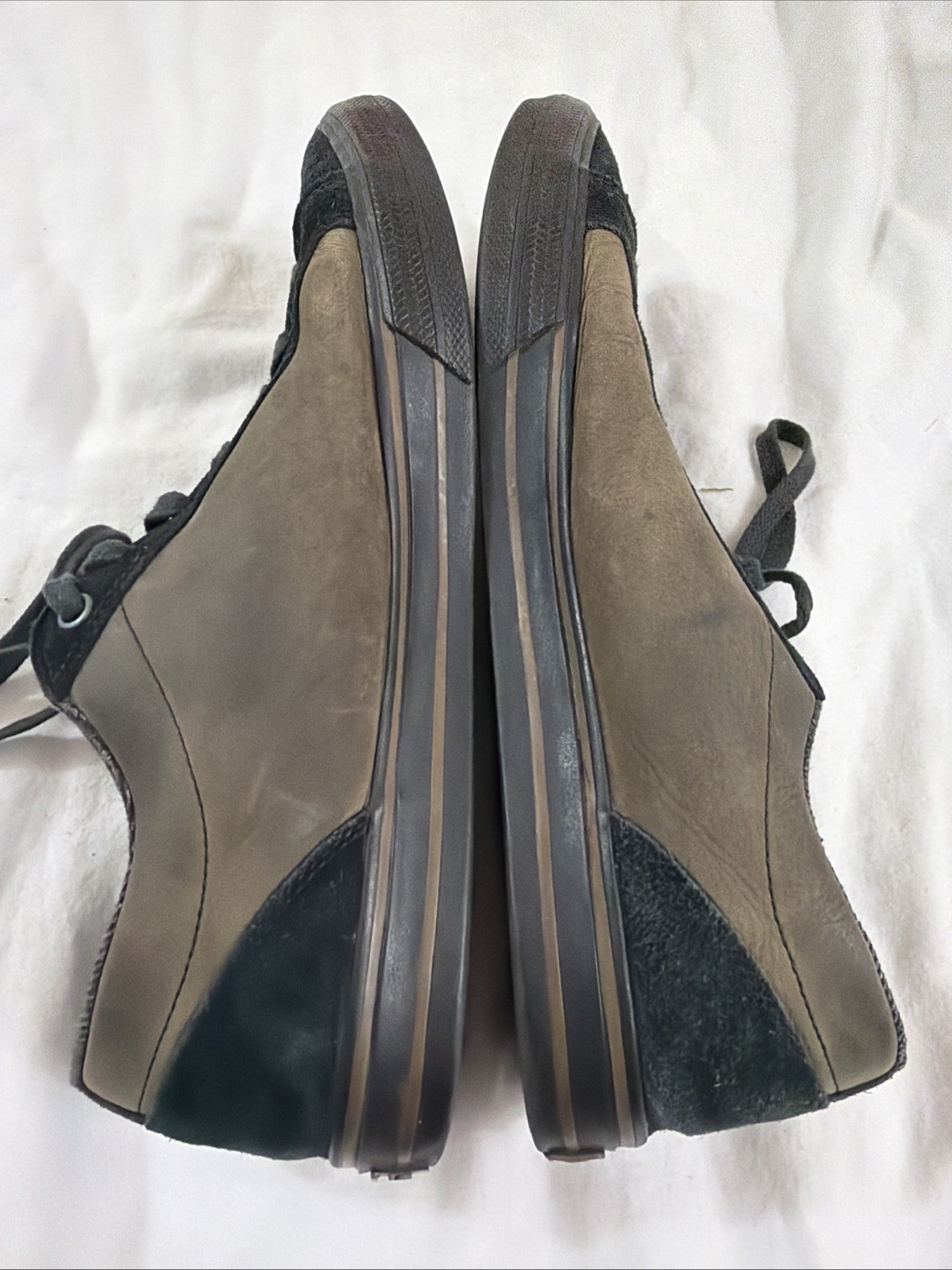Teva Roller Leather Skate Sneakers Mens Size 10 EUR 43 Suede Black Brown