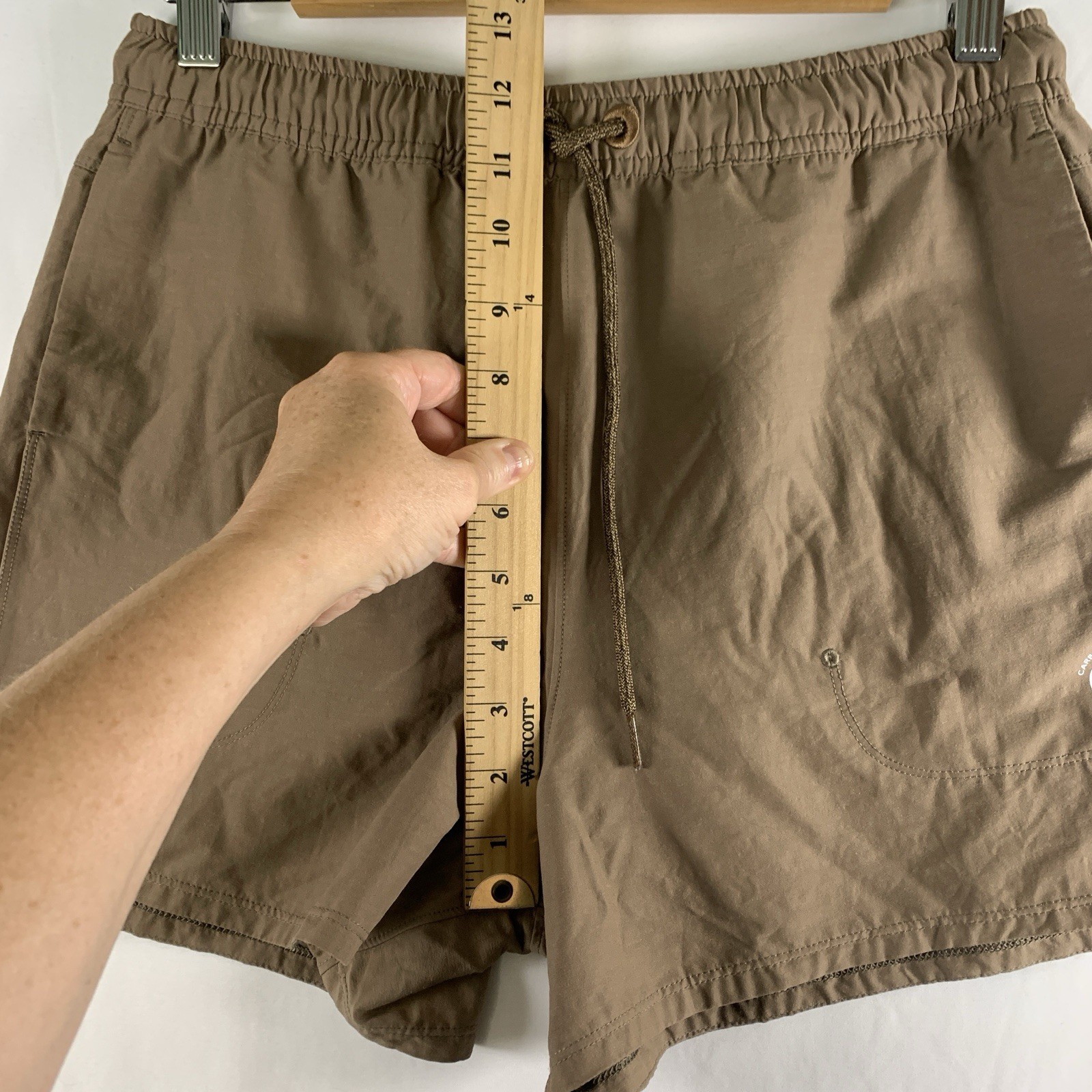 Allbirds Womens Carbon Footprint 10.2 Run Shorts XS Brown Wool Nylon Blend Light