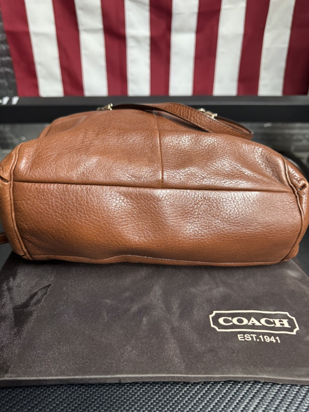 COACH Minetta Crossgrain Leather Satchel Handbag Crossbody Purse