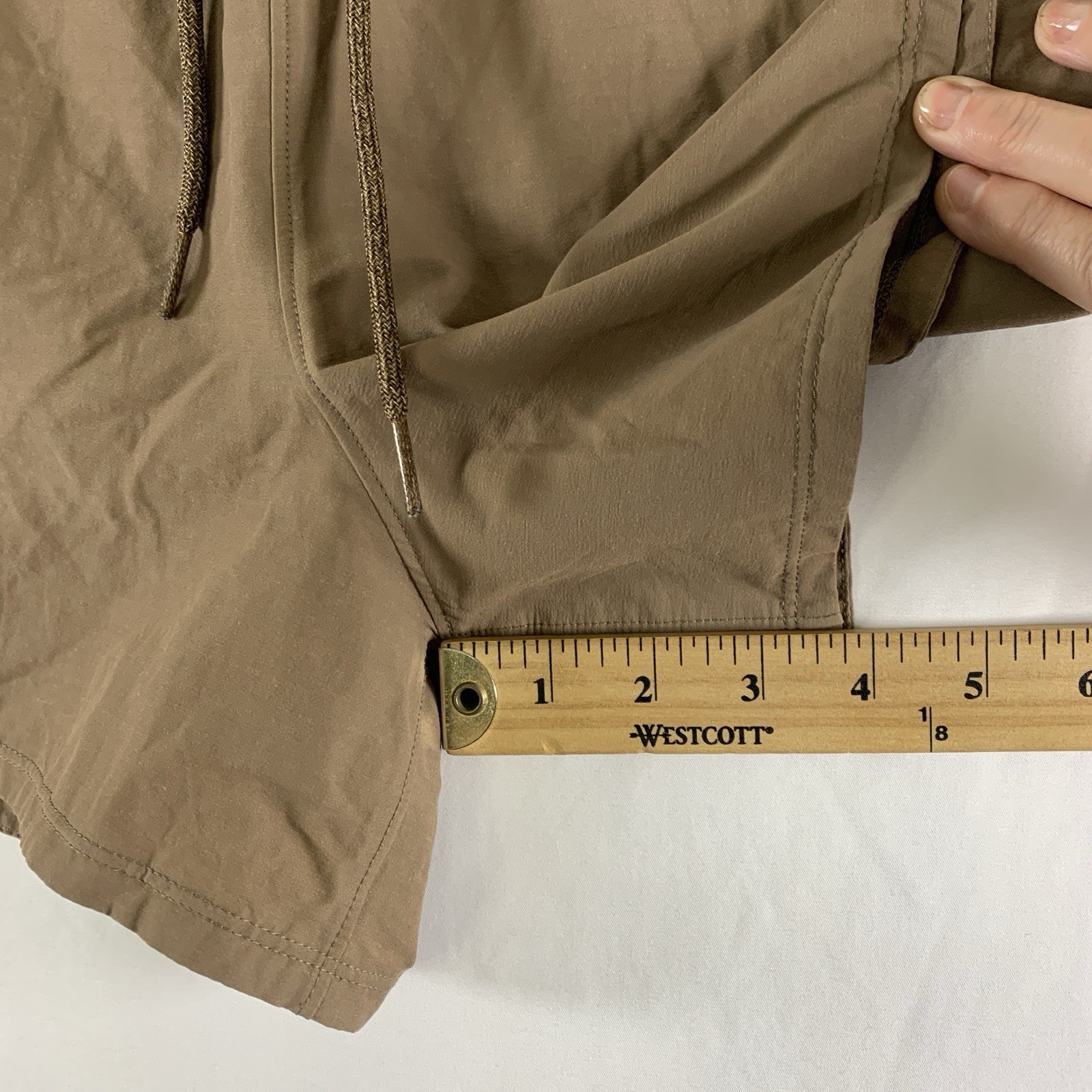 Allbirds Womens Carbon Footprint 10.2 Run Shorts XS Brown Wool Nylon Blend Light