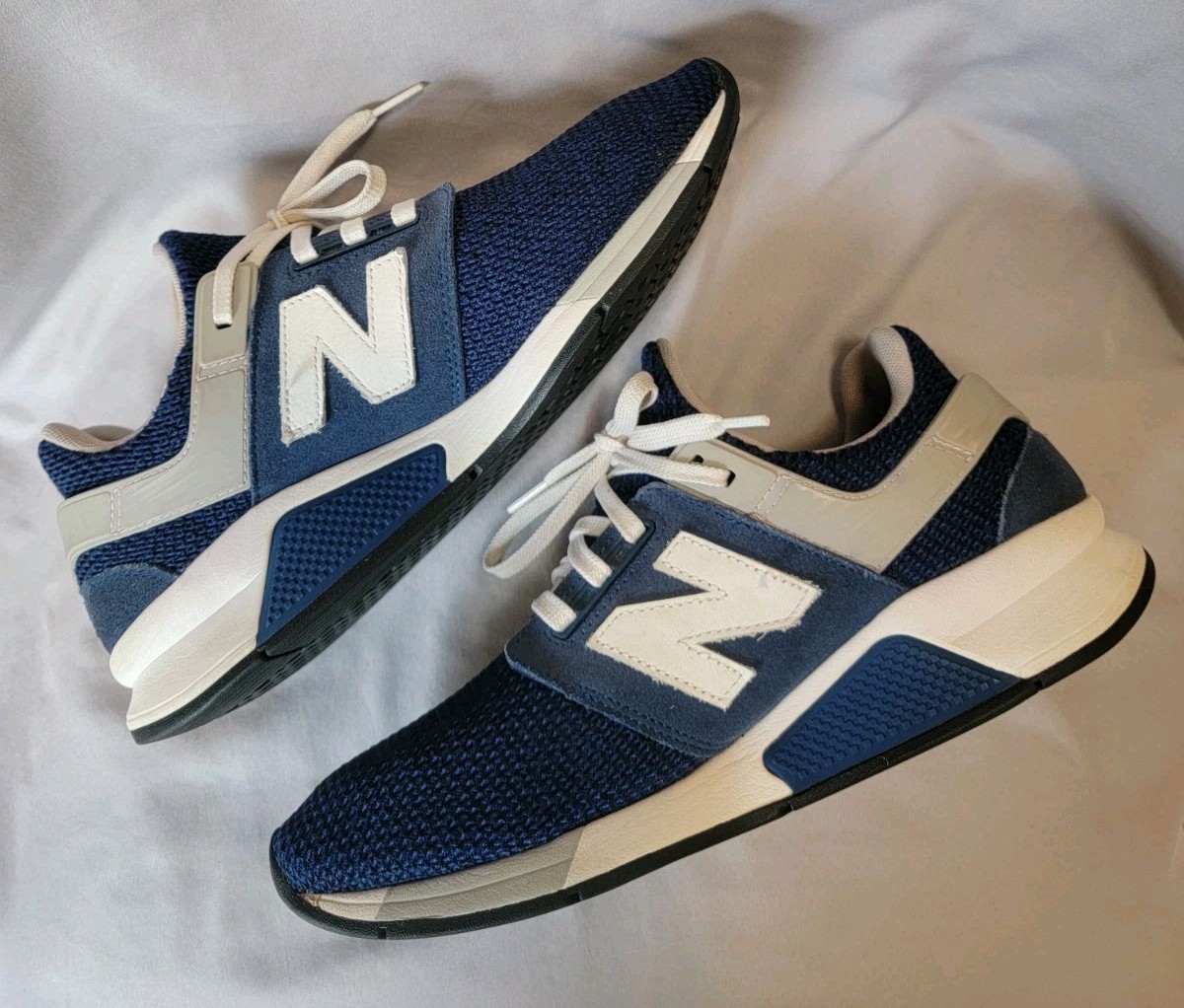 New Balance 247 Sneakers Mens Size 10.5 Blue Gray Running Shoes Walking MS247FK