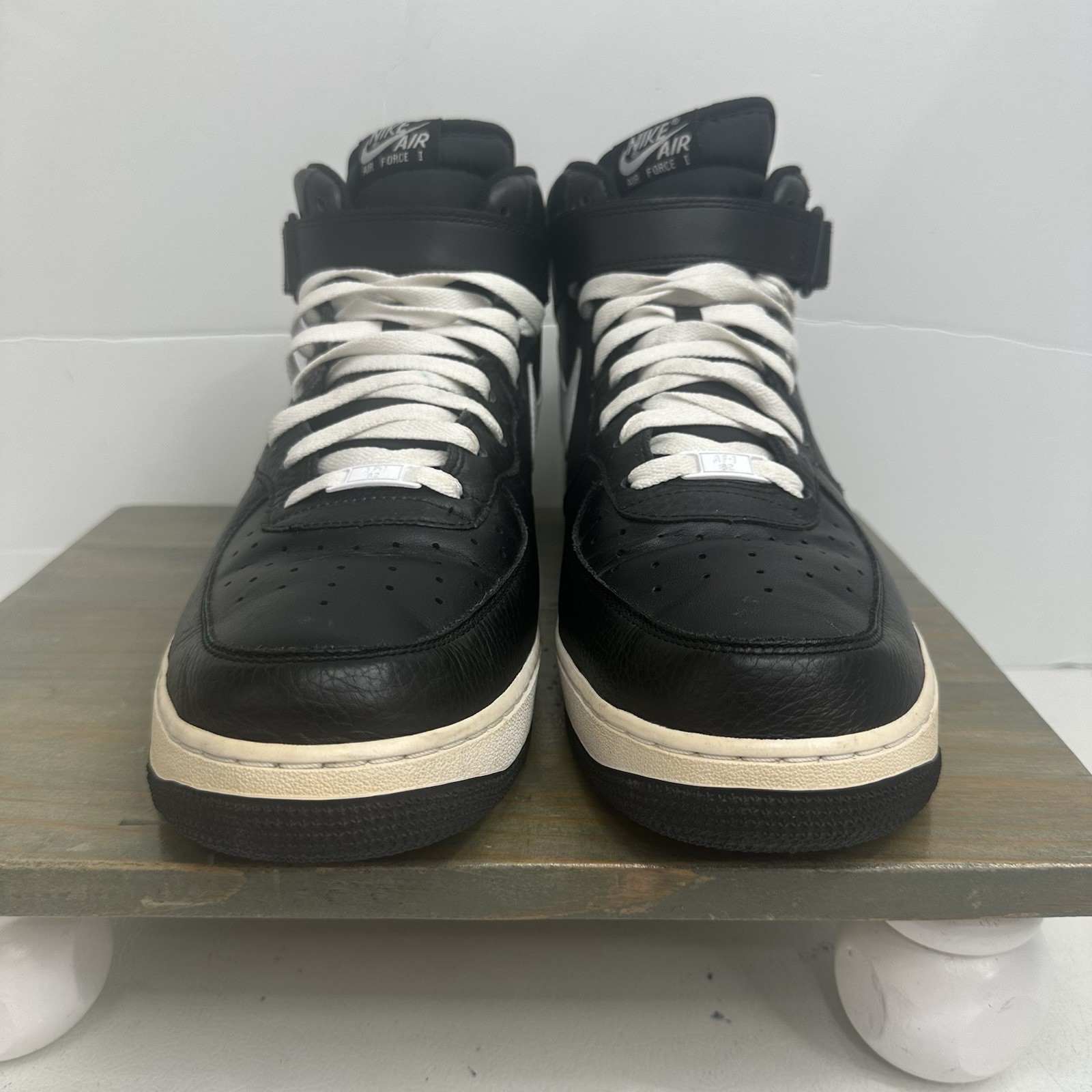 Nike Air Force 1 Mid ’07 Black 2011 US Men’s size 14 315123-010 *vintage* Lace