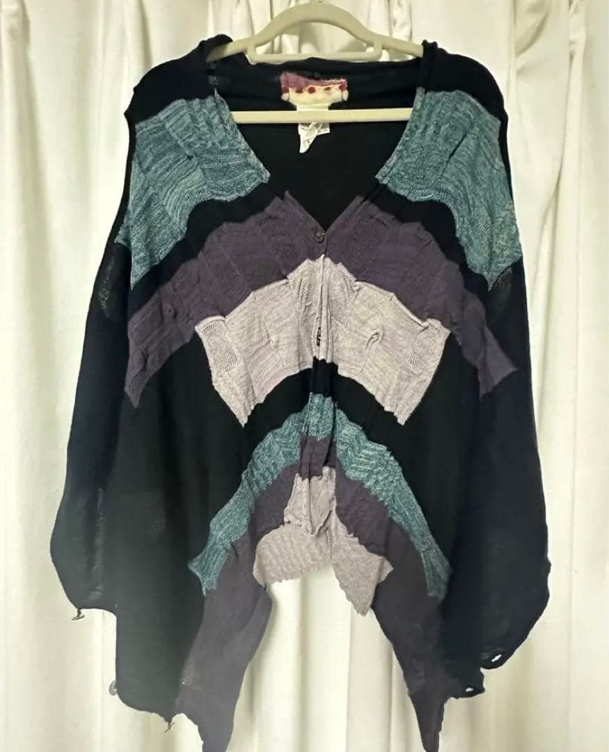 M.&KYOKO 3-Way Multi-Color Sleeveless Knit Vest, Free Size