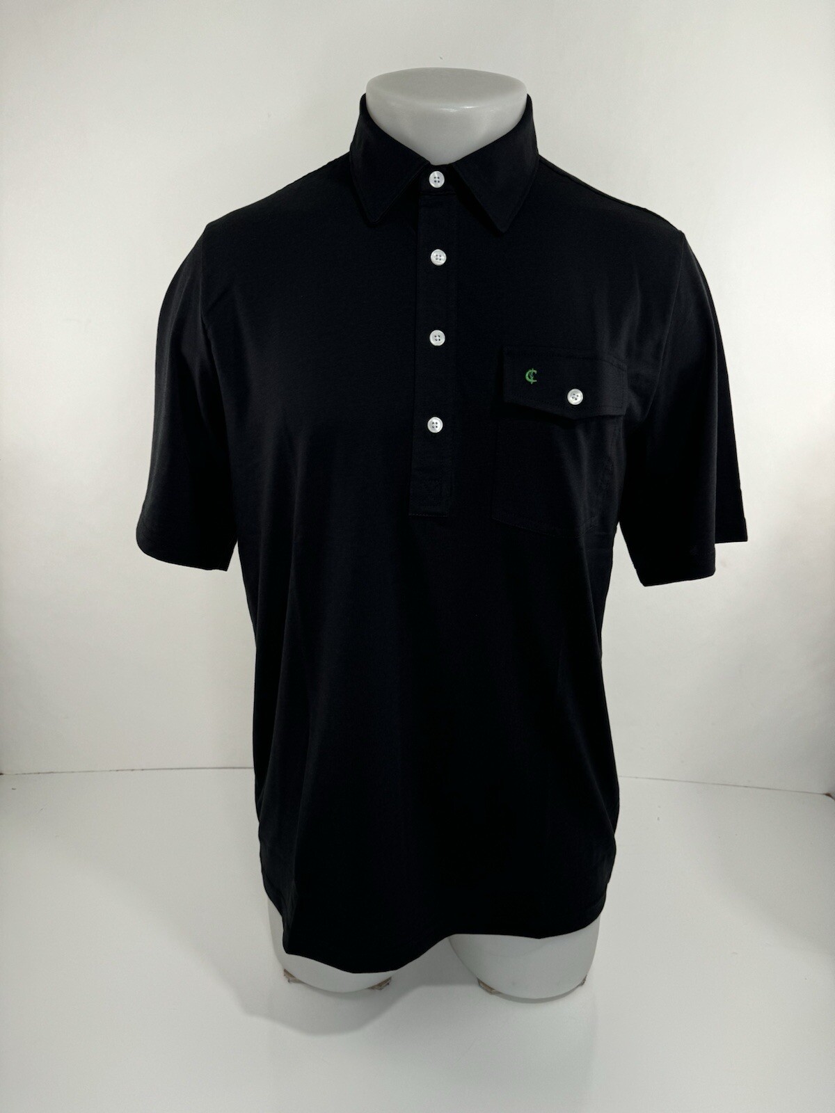 CRIQUET Austin – NEW w TAG – Embroidered Logo M Pocket Golf Polo Shirt
